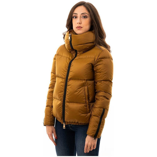 Herno Yellow Polyamide Jackets & Coat HE-7483669-IT42|M