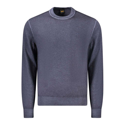 Hugo Boss Blue Wool Sweater