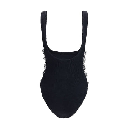 Hunza G Black Polyamide One-Piece Swimsuit