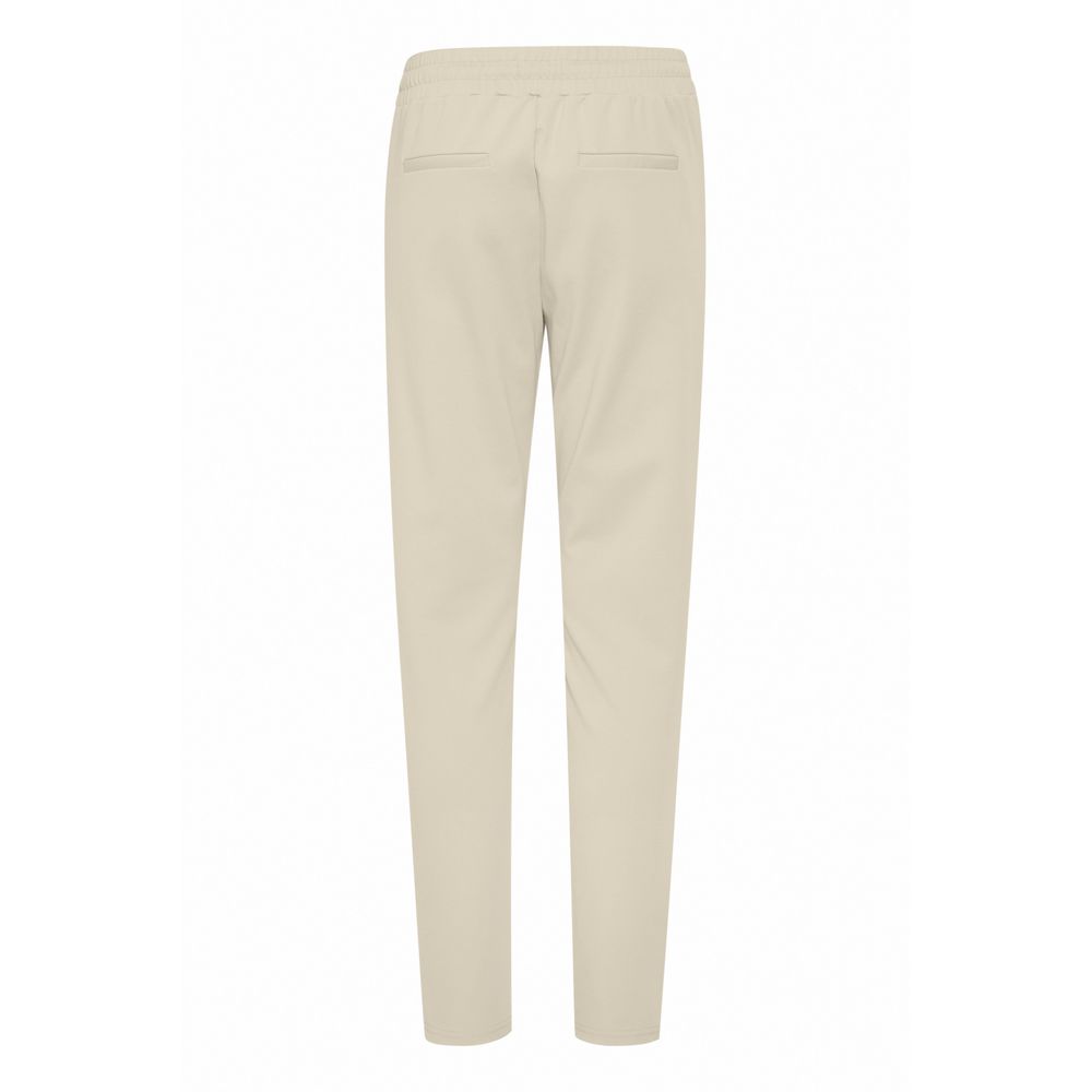 ICHI Beige Polyester Pant