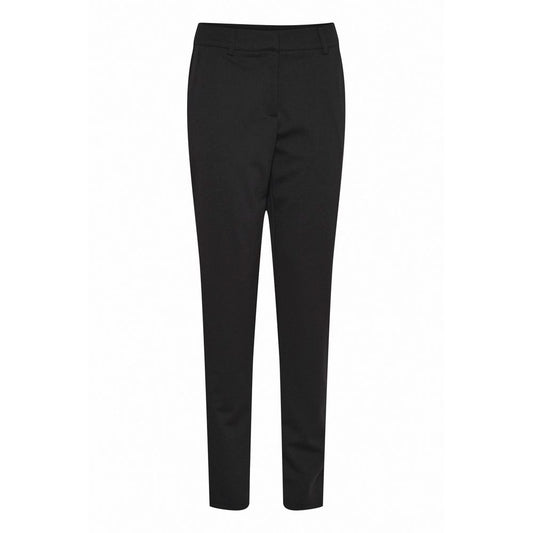 ICHI Black Recycled Polyester Pant