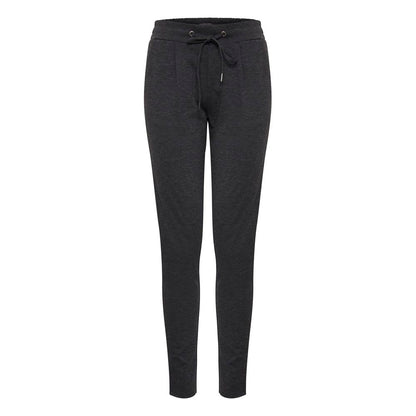ICHI Gray Polyester Pant