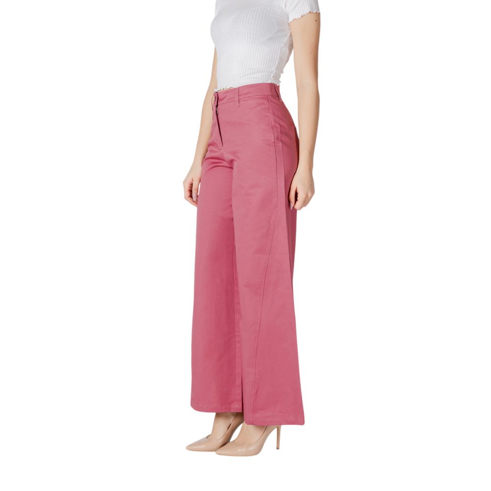 ICHI Pink Cotton Pant