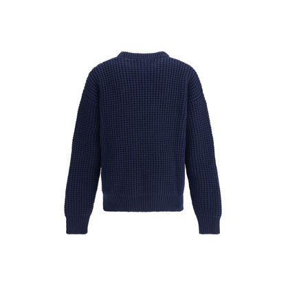 Jil Sander Blue Fleece Wool Sweatshirt