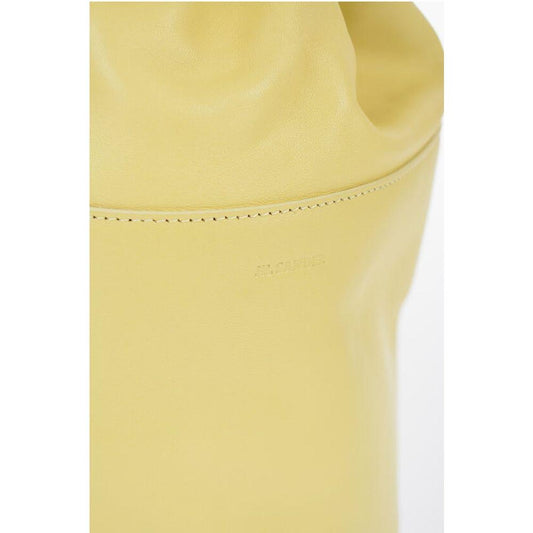 Jil Sander Jil Sander Leather Bucket Bag with Removable Shoulder Strap JIP617254GD