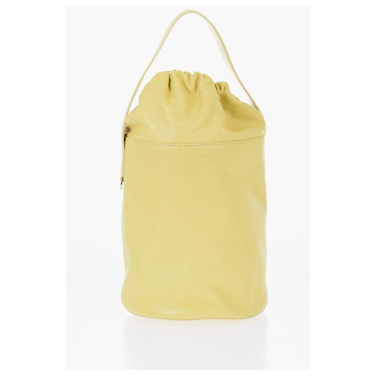 Jil Sander Jil Sander Leather Bucket Bag with Removable Shoulder Strap JIP617254GD