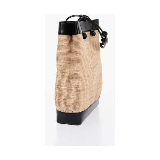 Jil Sander Jil Sander Leather Edged BASE Rafia Shopping Bag JIP617223GD