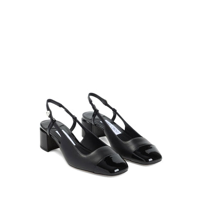 Jimmy Choo Elisa Sling Back 45 Patent and Nappa Leather Pumps