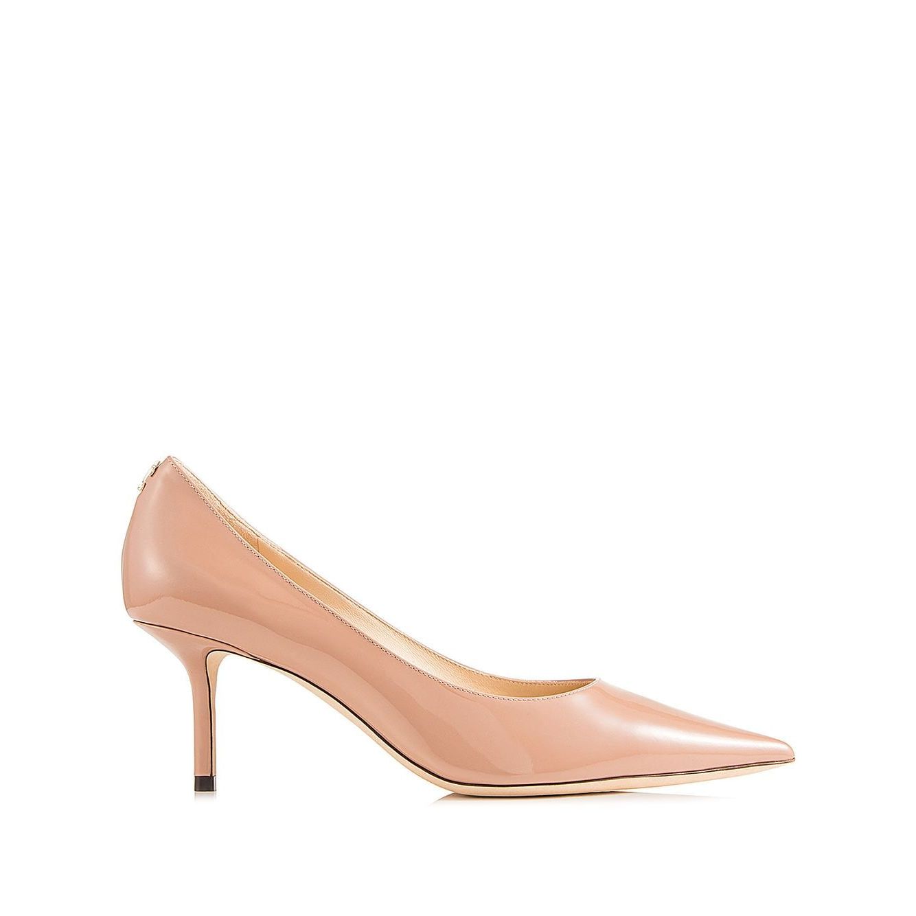 Jimmy Choo Love 65 Ballet-Patent-Leather Pumps with JC Emblem