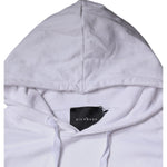 John Richmond White Logo Cotton Hooded Sweatshirt Sweater TSH87037-52