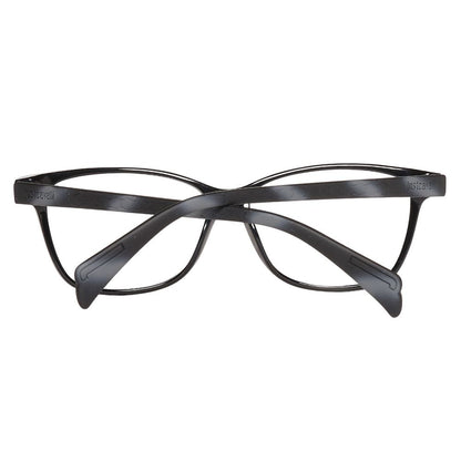 Just Cavalli Black Plastic Glasses (Frames) for women, style JC0686-001-54, front view showing lens width 54mm, bridge 13mm, temple 140mm.