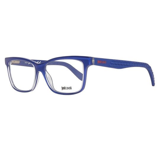Just Cavalli Blue Plastic Glasses (Frames) JC0642-090-53 with dimensions 53/14/140 mm and blue color.