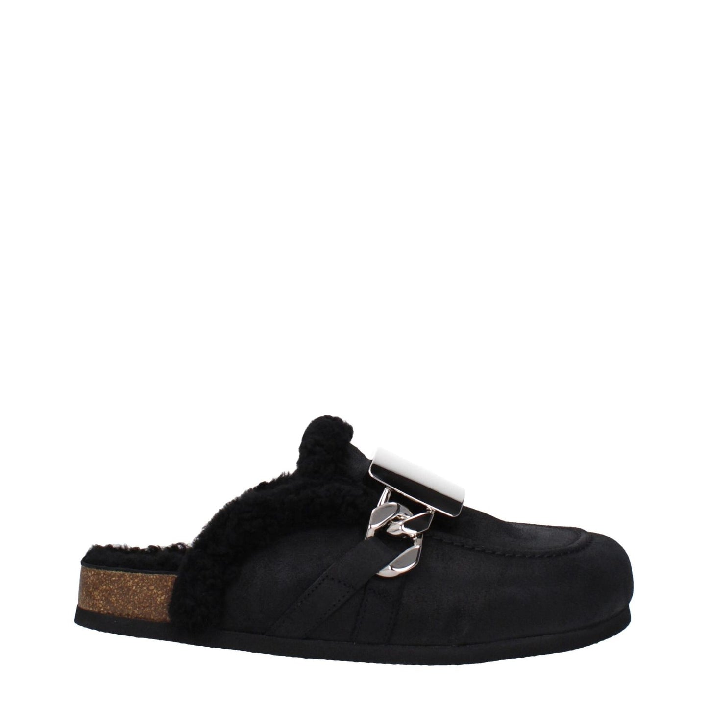 Jw Anderson Black Leather Slippers
