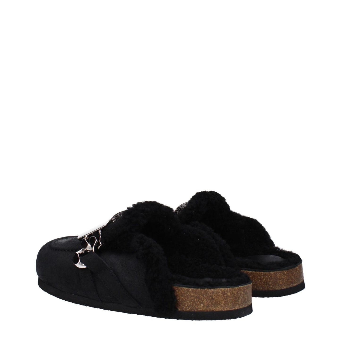 Jw Anderson Black Leather Slippers