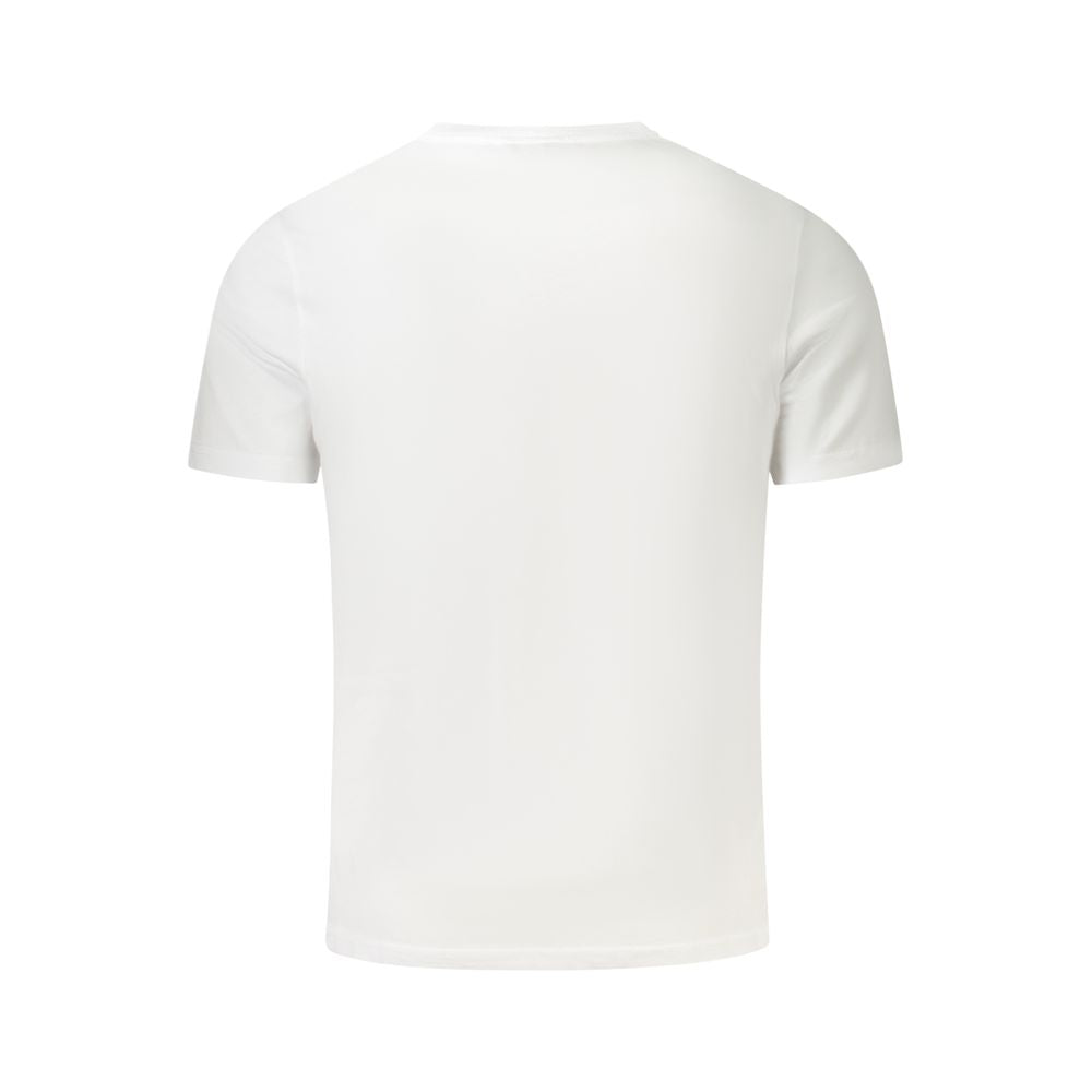 K-WAY White Cotton Men T-Shirt back view showcasing premium cotton fabric and classic design.