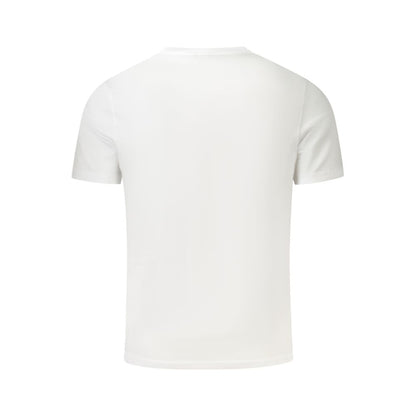 K-WAY White Cotton Men T-Shirt back view showcasing premium cotton fabric and classic design.