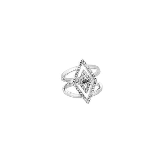 Elegant diamond-shaped ring from KARL LAGERFELD JEWELS JEWELRY Mod. 5483681 collection, featuring intricate design details.