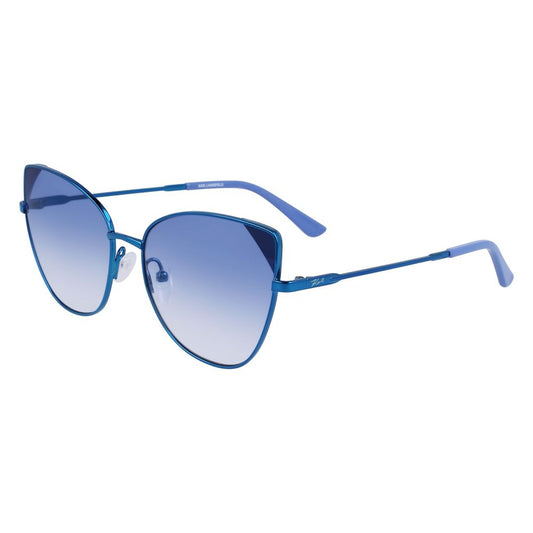 Karl Lagerfeld Blue Metal Sunglasses for women, model KL341S-400, with 56/16/140 mm dimensions.