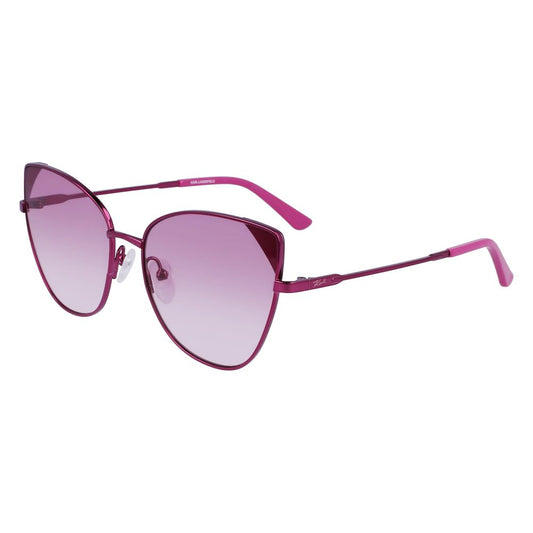 Karl Lagerfeld Multicolor Metal Sunglasses in pink, model KL341S-650 with metal frame and measurements 56/16/140 mm.
