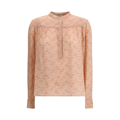 Kristina Ti Multicolor Silk Pattern Shirt