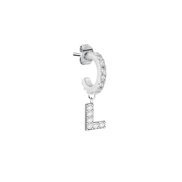 LA PETITE STORY JEWELRY Mod. LPS02ARQ63 earring with letter L pendant