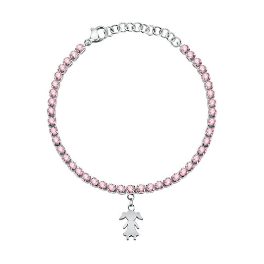 LA PETITE STORY JEWELRY Mod. LPS05ASF35 pink crystal bracelet with charm