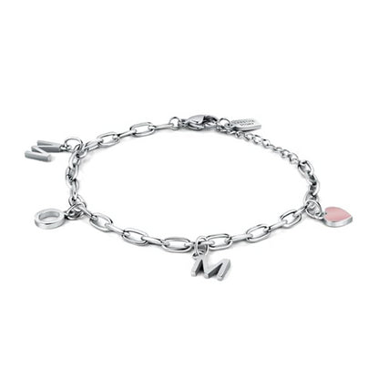 Elegant bracelet showcasing distinctive charms - LA PETITE STORY JEWELRY Mod. LPS05ASF56.