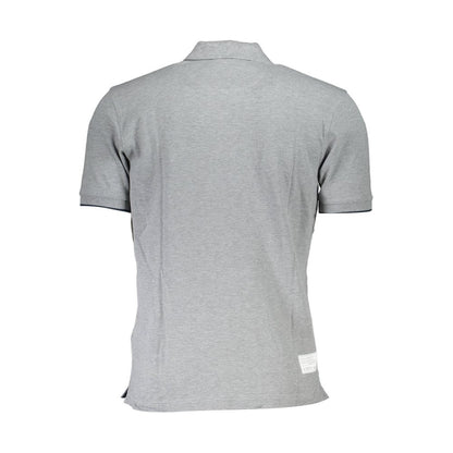 La Martina Brown Cotton Men Polo Shirt showcasing back view with elegant design and fine craftsmanship.