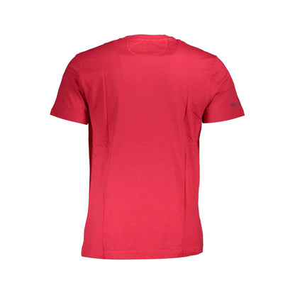 La Martina Red Cotton Men T-Shirt featuring classic crew neck and signature logo.
