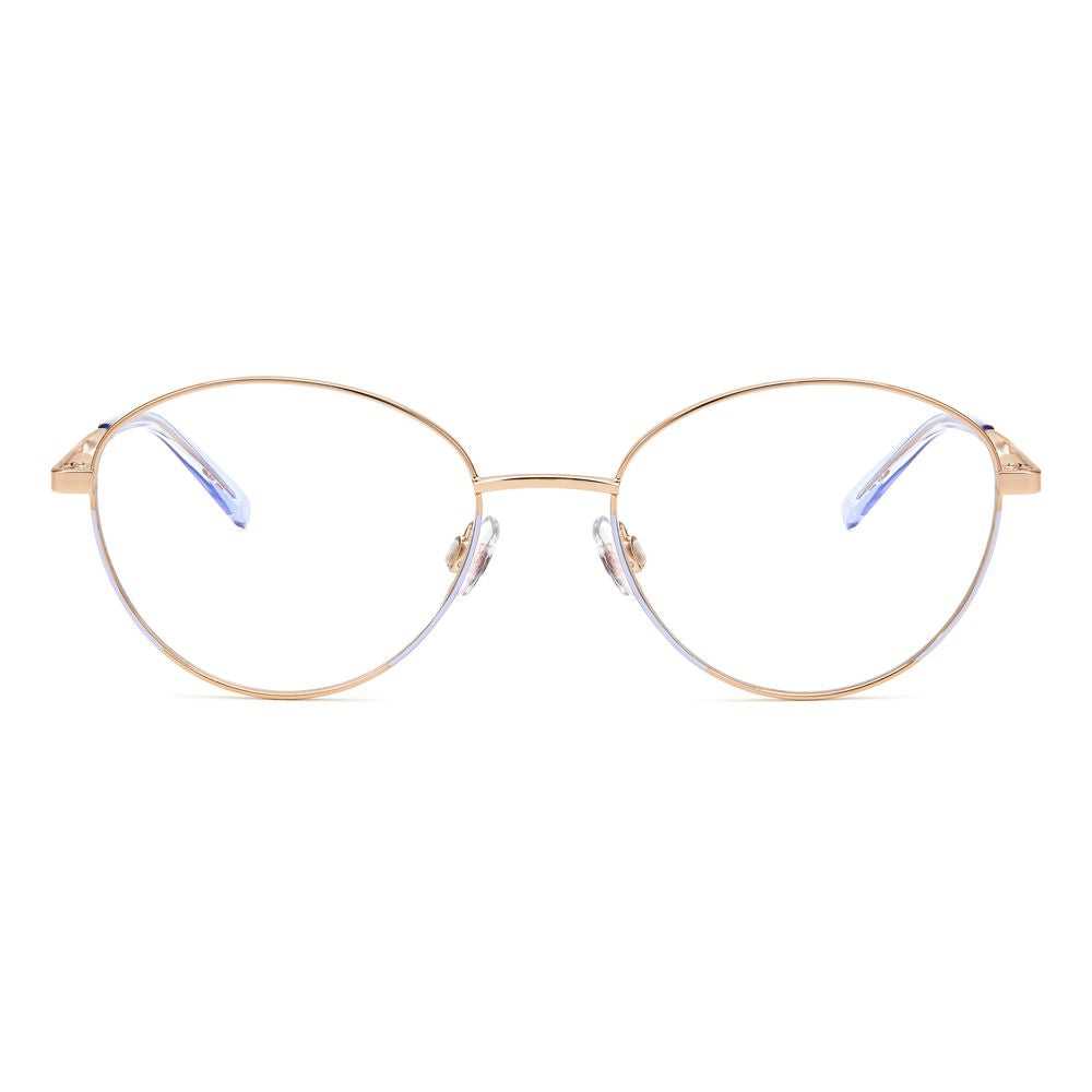 M Missoni Purple Metal Glasses (Frames) with round design, lightweight for women. Measures 53/18/140 mm.