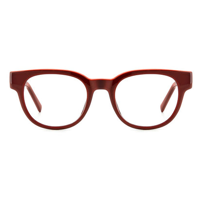M Missoni Red Resin Glasses (Frames) with 48/19/140 mm dimensions, classic design, perfect for women seeking stylish eyewear.