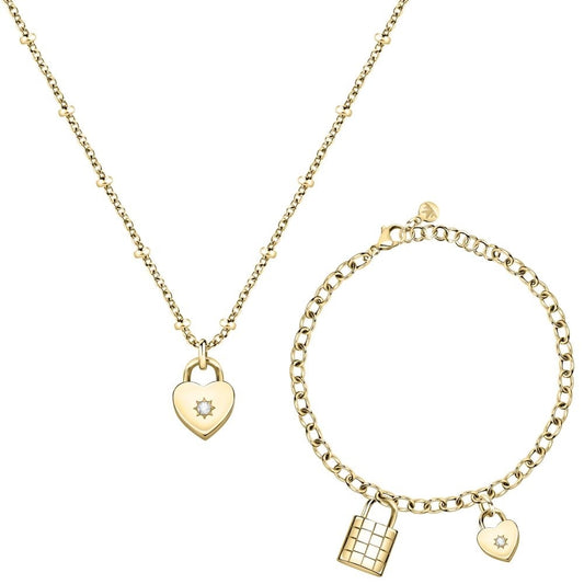 MORELLATO GIOIELLI Mod. ABBRACCIO Necklace + Bracelet Special Pack-0