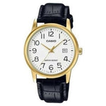 CASIO COLLECTION Mod. DATE GOLD. LEATHER - WHITE-0