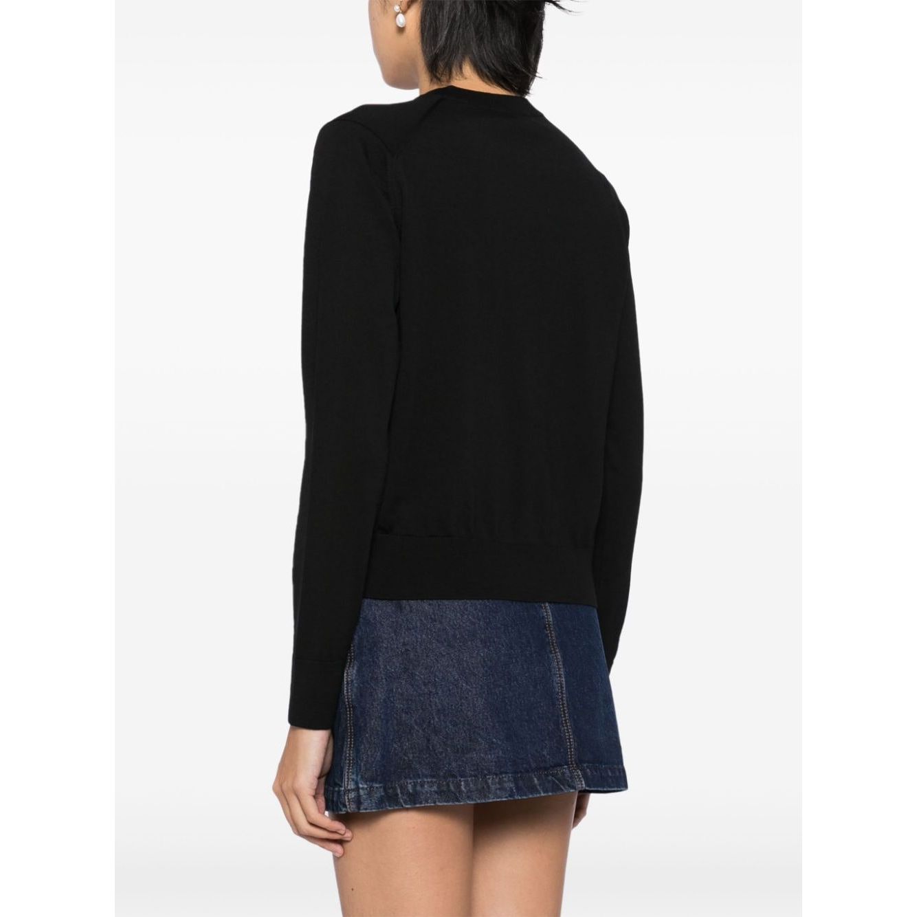 Maison Kitsuné Maison Kitsune mid-length knitted cardigan