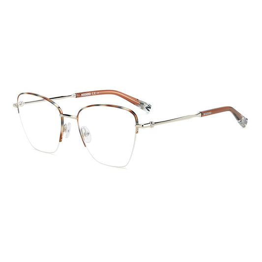 Missoni Bicolor Stainless Steel Glasses (Frames) in Palladium Horn color, model MIS-0122-H16, size 53/18/140 mm