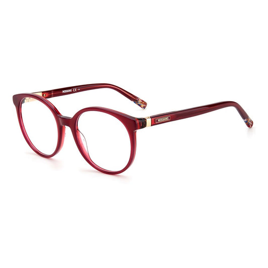 Missoni Red Acetate Glasses (Frames) for women, model MIS-0059-8CQ, cherry color, size 53/19/140 mm.