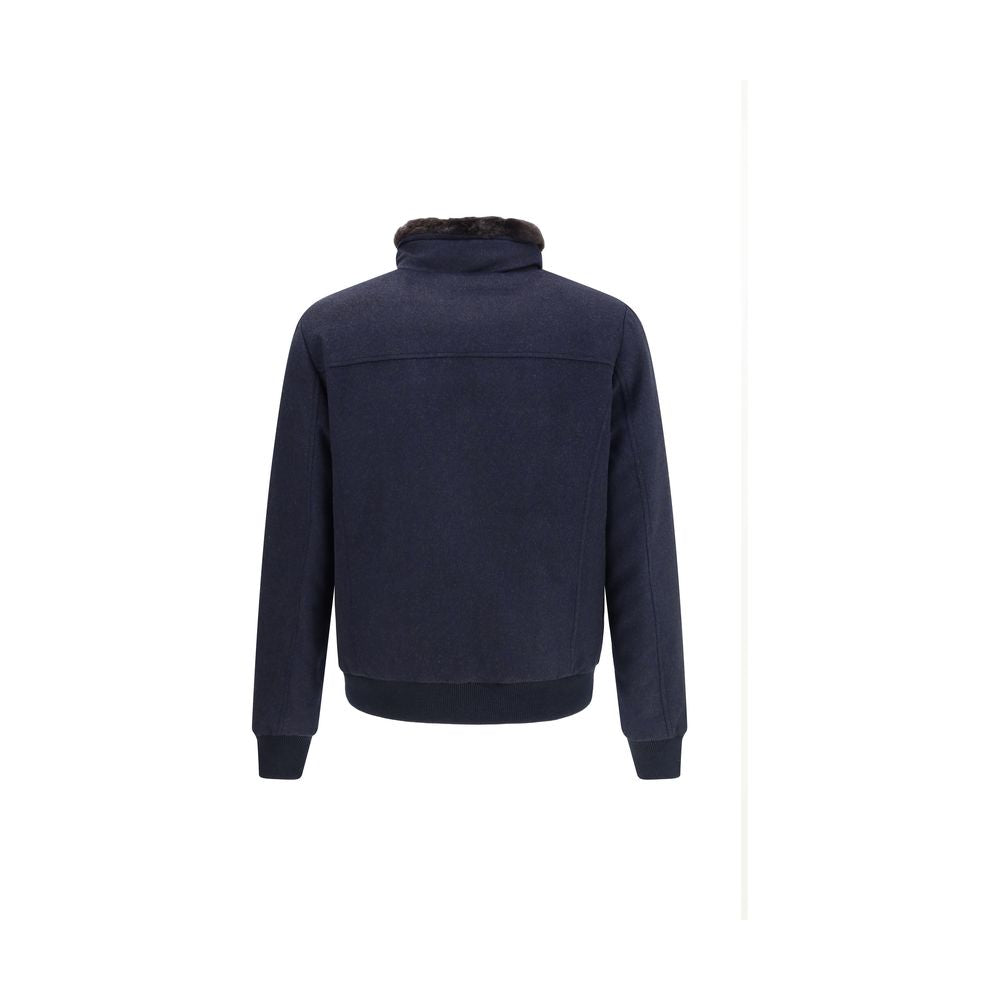 MooRER Blue Cashmere Clothing