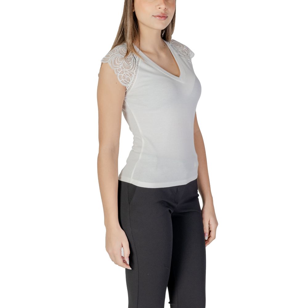 Morgan De Toi White Recycled Polyester Tank Tops