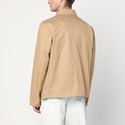 NAMACHEKO Beige overshirt jacket in cotton