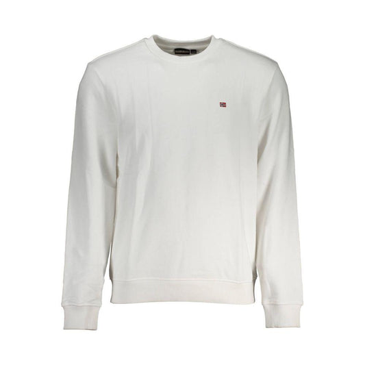 Napapijri Napapijri White Cotton Men Sweater NA-37067-S