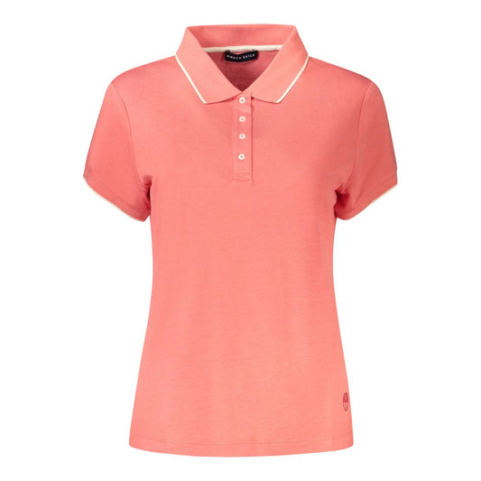 North Sails North Sails Pink Cotton Women Polo Shirt Discover the playful sophistication that defines this North Sails Short Sleeve Polo. The contrast detailing and bold logo print bring a trendy edge to a classic silhouette. Crafted from a luxe blend of