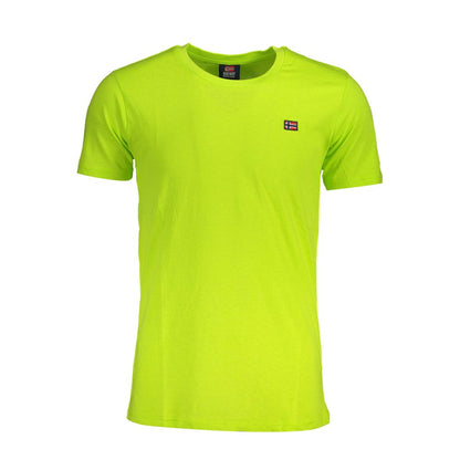 Norway 1963 Yellow Cotton Men T-Shirt with crew neck and logo, vibrant style