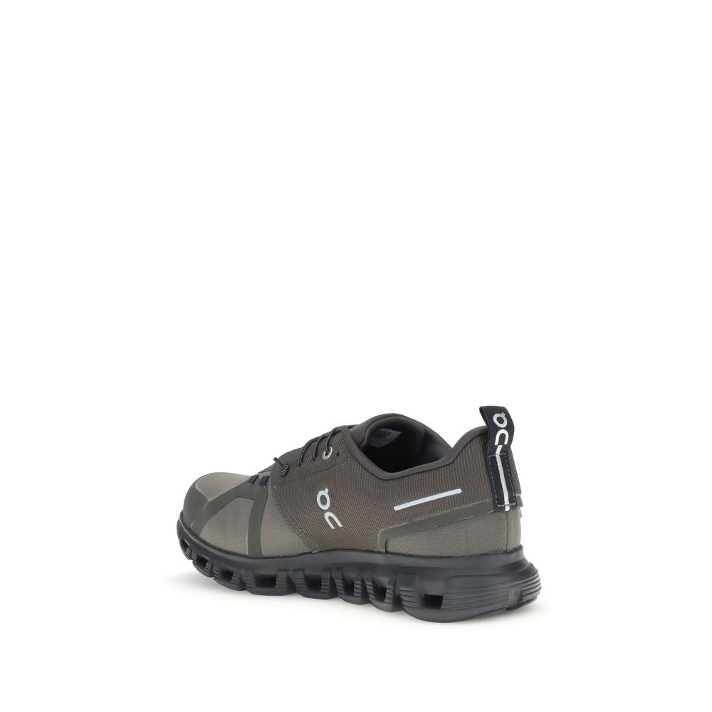 ON Black Recycled Polyester Athletic Sneakers with waterproof upper and Zero-Gravity foam midsole for comfort and stability.