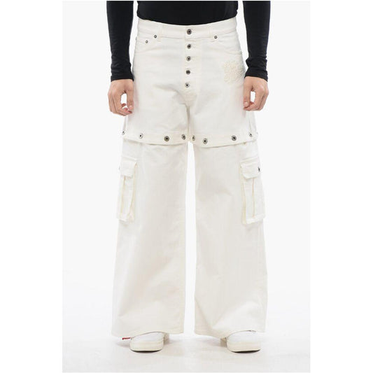 Off-White Off-White Baggy Fit Jeans With Embroidered Logo OF-P628857-W28