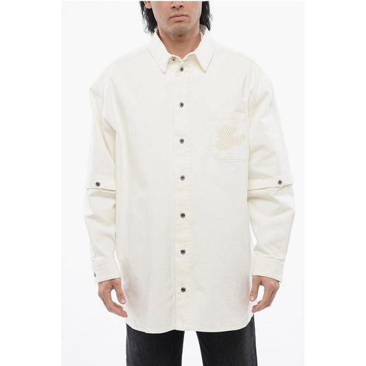 Off-White Off-White Denim Shirt With Removable Sleeve OF-P628858-L