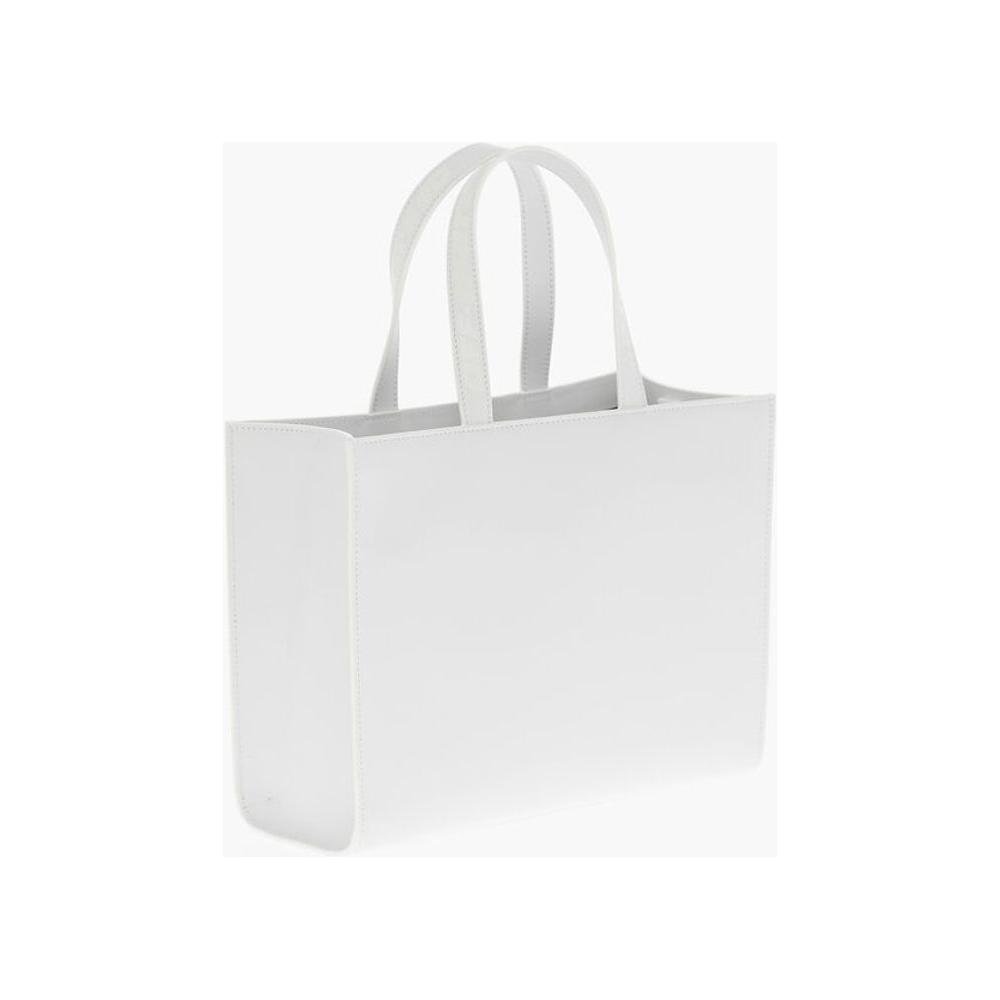Front view with bag zipped and handles upright.