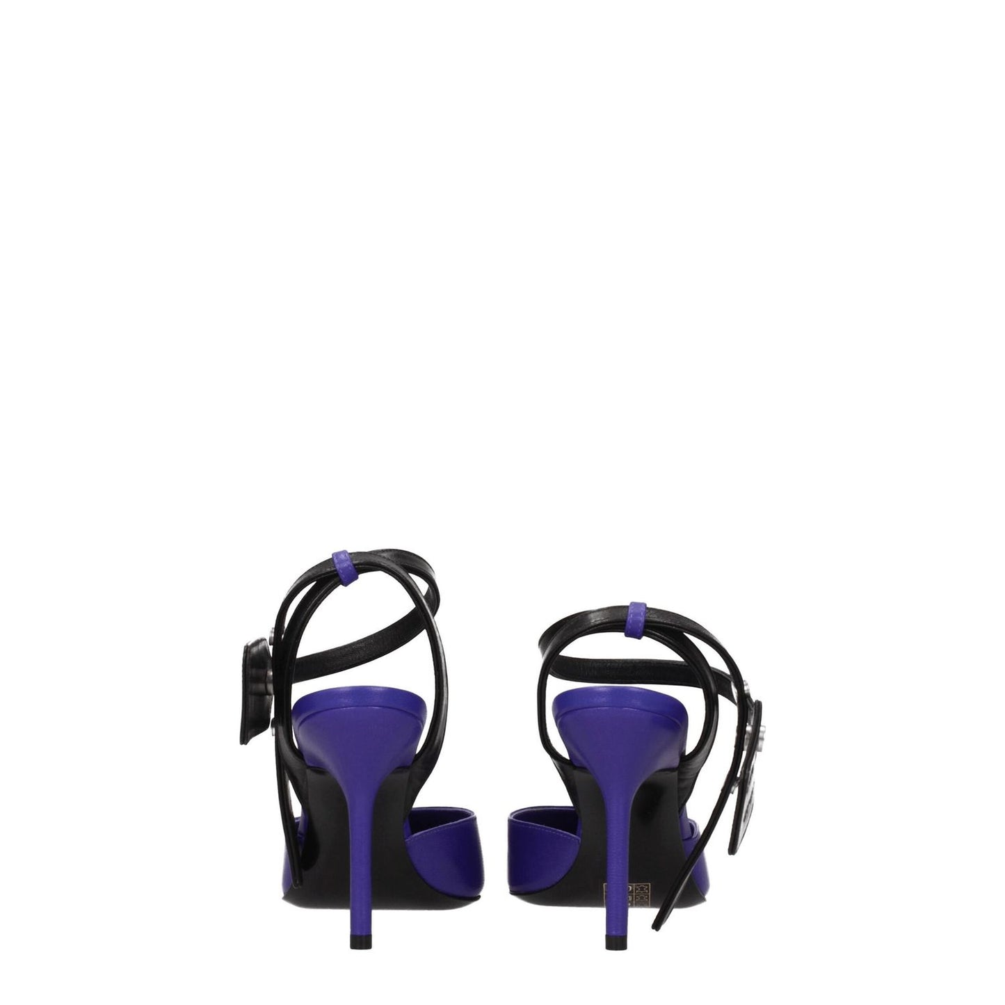 Off-White Purple Leather High Heel Pumps