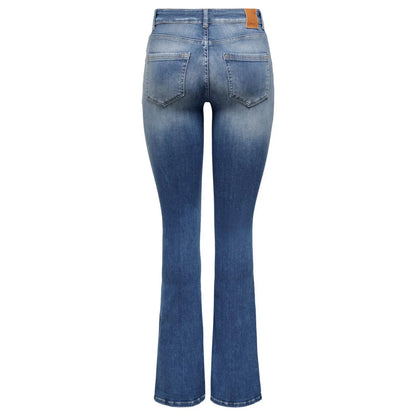 Only Blue Cotton Flared Jeans 1728,67400106144,Blue,Clothing,Flared Jeans - Jeans Denim - Clothing,Jeans Denim - Clothing,New with tags,Only,Women,XS