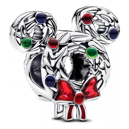 PANDORA CHARMS DISNEY COLLECTION Mod. MICKEY MOUSE CHRISTMAS WREATH DESIGNER FASHION JEWELLERY