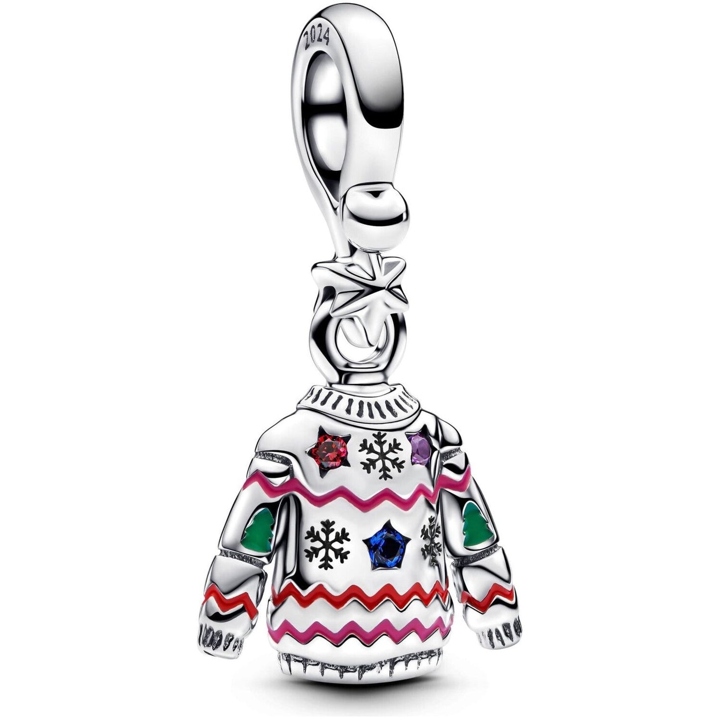 PANDORA CHARMS Mod. CHRISTMAS SWEATER DANGLE DESIGNER FASHION JEWELLERY